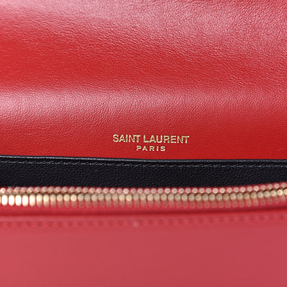 Saint Laurent Smooth Calfskin Monogram Kate Belt Bag Red 6 of 9