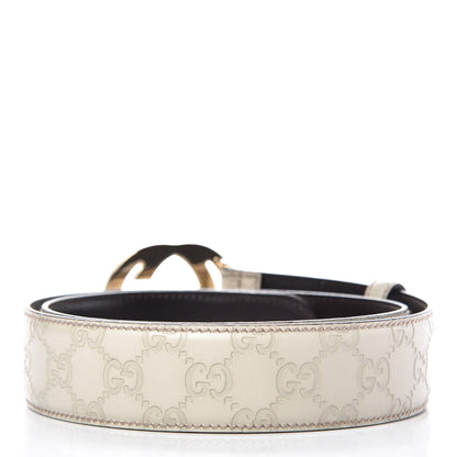 Gucci Guccissima Interlocking G Belt 90 36 Off White 3 of 6