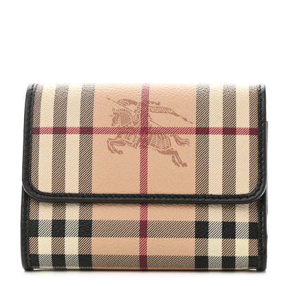 Burberry Haymarket Check Medium Bellfield ID Wallet Chocolate 1 of 8