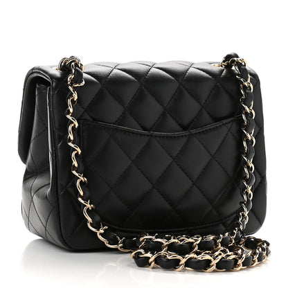 Chanel Lambskin Quilted Mini Square Flap Black 3 of 10