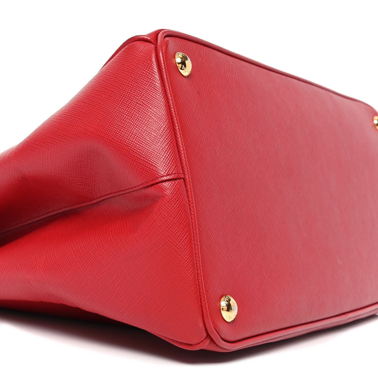 Prada Saffiano Lux Large Galleria Double Zip Tote Fuoco 8 of 9