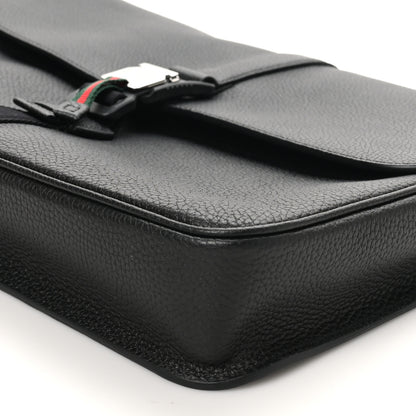 Gucci Calfskin Web Medium Business Case Black 10 of 10