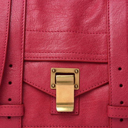 Proenza Schouler Lambskin PS1 Mini Pouch Messenger Bag Raspberry 11 of 11