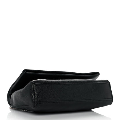 Saint Laurent Grain De Poudre Monogram Toy West Hollywood Fold-Over Bag Black 4 of 9