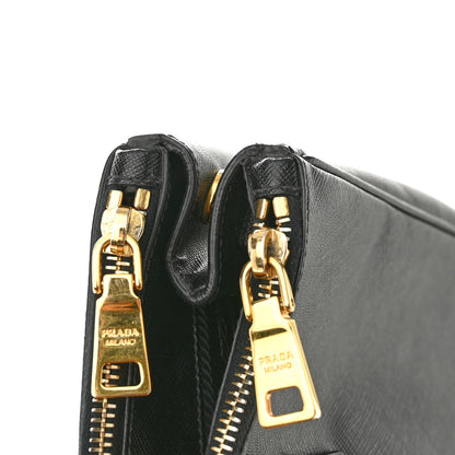 Prada Saffiano Medium Galleria Double Zip Tote Black 12 of 13