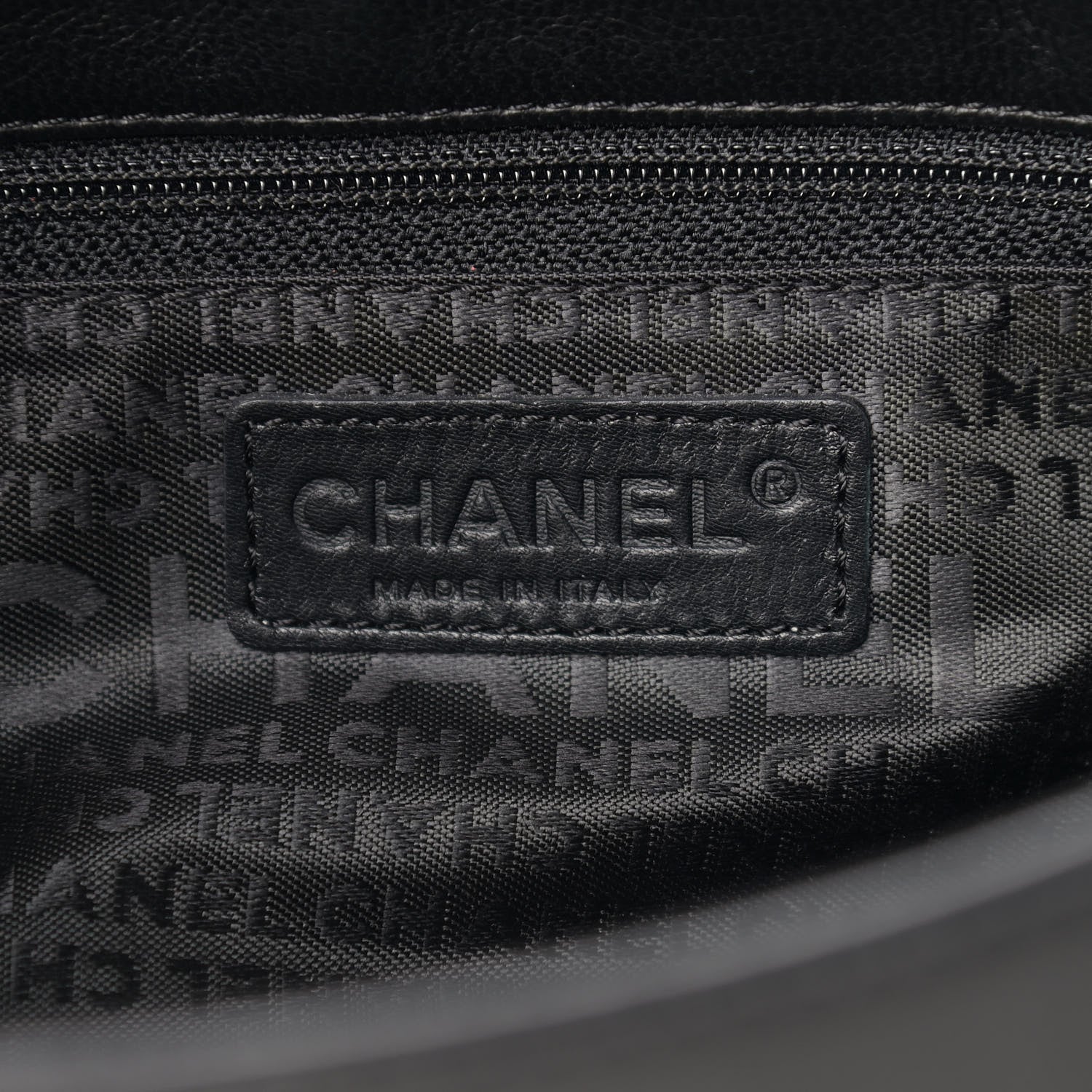 Chanel Lambskin Chain Stitch Clutch Black 6 of 14