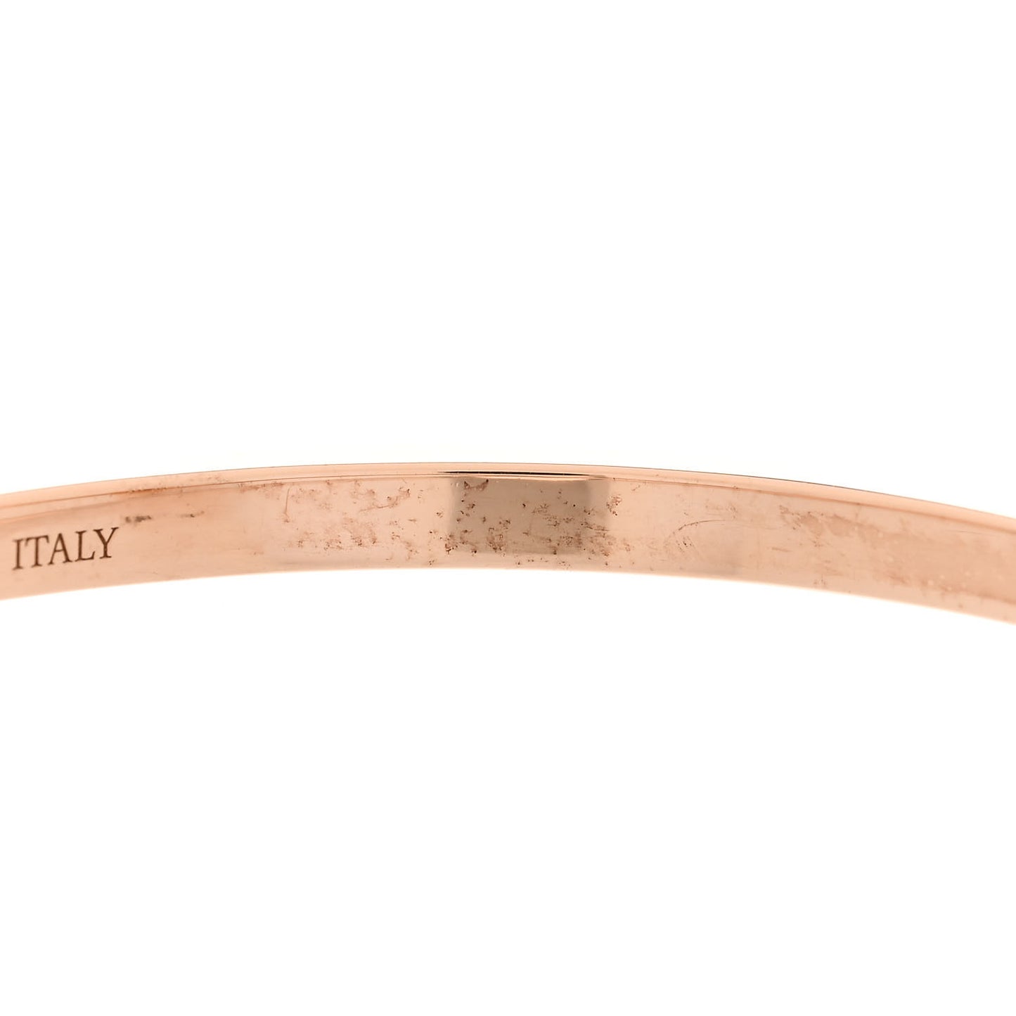 18K Rose Gold Narrow T T1 Hinged Bangle Bracelet