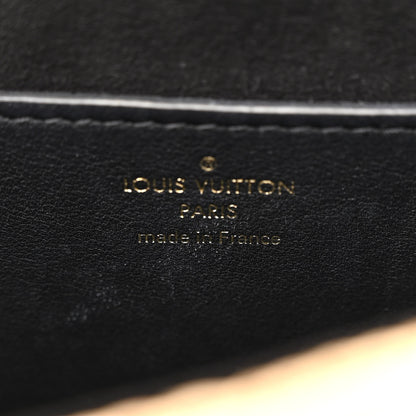 Louis Vuitton Calfskin Raffia Twist Shoulder Bag MM Black 6 of 14
