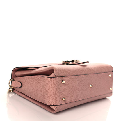Gucci Dollar Calfskin Interlocking G Top Handle Shoulder Bag Soft Pink 4 of 10