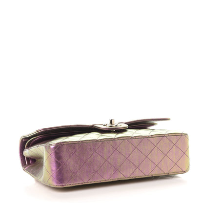 Chanel Iridescent Lambskin Quilted Medium Double Flap Purple 4 of 10