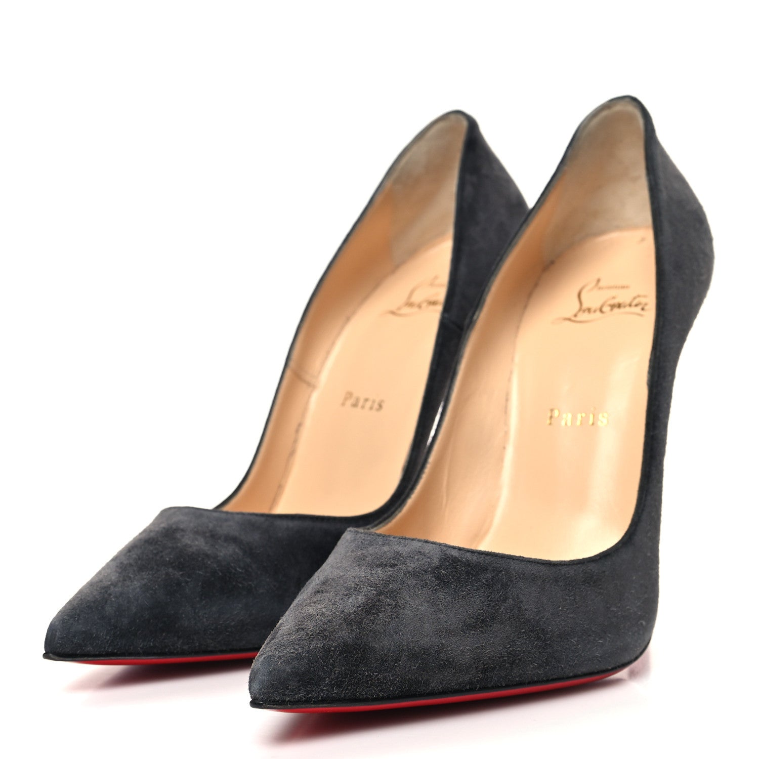 Christian Louboutin Veau Velours So Kate 120 Pumps 39.5 Carbon 3 of 8