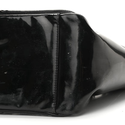 Chanel Patent Perforated CC Tote Black 9 of 11