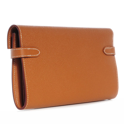 Hermes Epsom Kelly Longue Wallet Gold 3 of 9