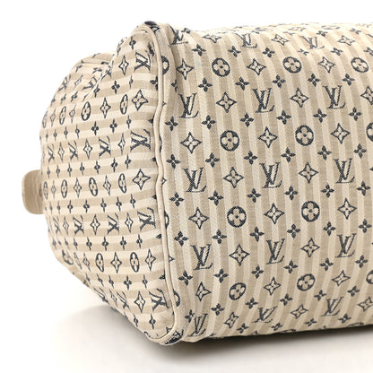 Louis Vuitton Mini Lin Croisette Speedy 30 Blue 6 of 11