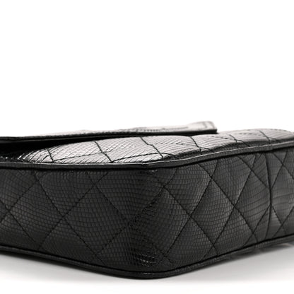 Chanel Lizard Quilted Small Tassel Camera Case Black 9 of 15