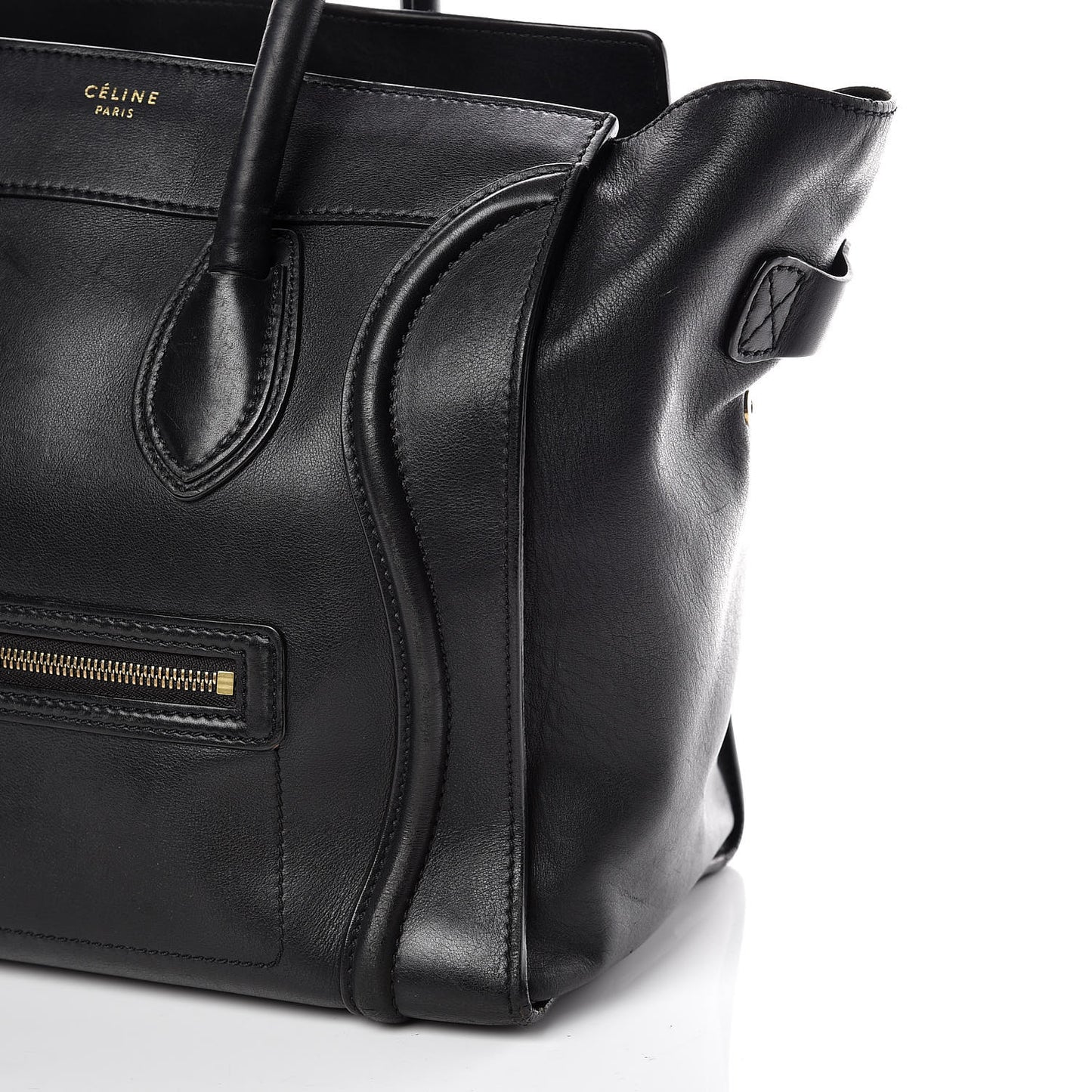 Smooth Calfskin Mini Luggage Black