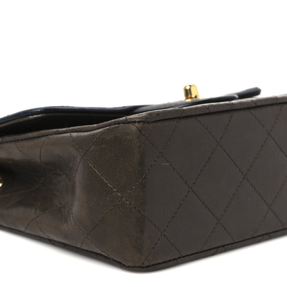 Chanel Lambskin Quilted Mini Square Flap Bag Dark Brown 11 of 12