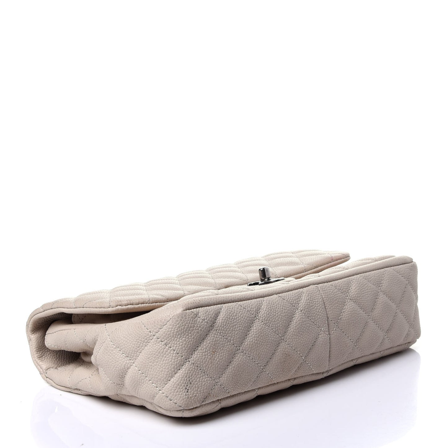 Caviar Quilted Large Now and Forever Flap Ivory