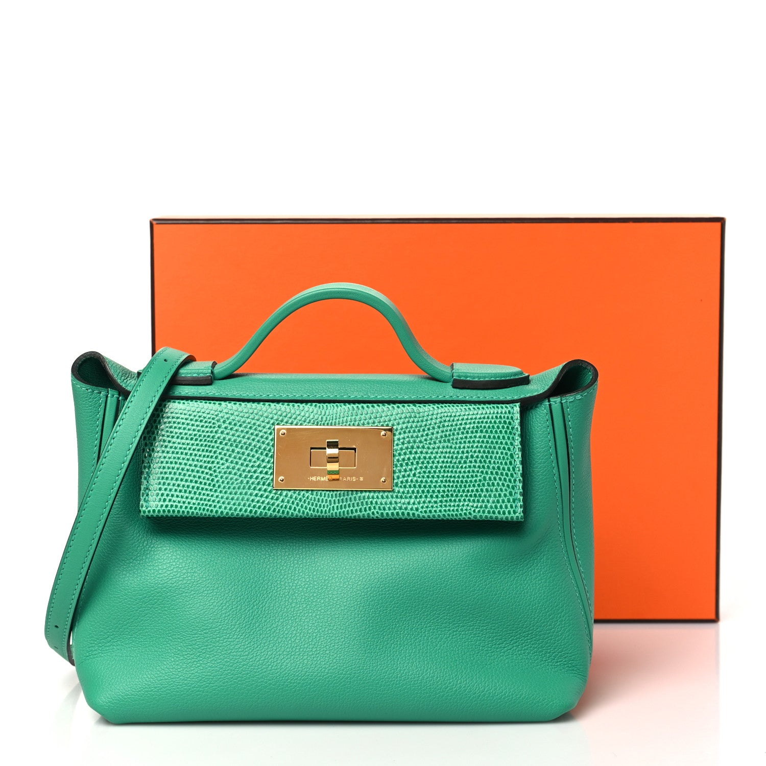 Hermes Evercolor Swift Lizard Touch 24/24 21 Menthe 1558305