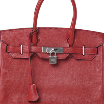 Hermes Chevre Mysore Horseshoe Birkin 30 Rouge Casaque Rose Pourpre 8 of 10