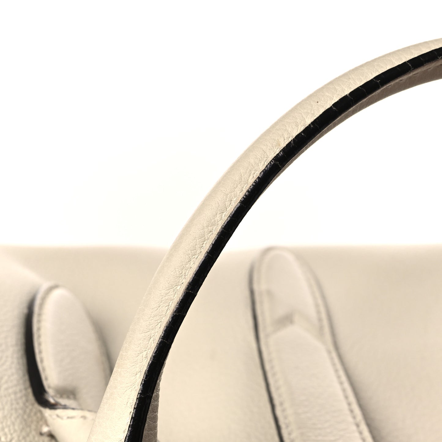 Soft Calfskin Medium Jackie Top Handle Bag Antique White