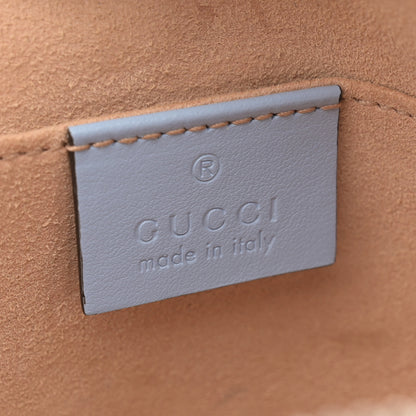 Gucci Calfskin Matelasse Small GG Marmont Chain Shoulder Bag Porcelain Light Blue 6 of 15