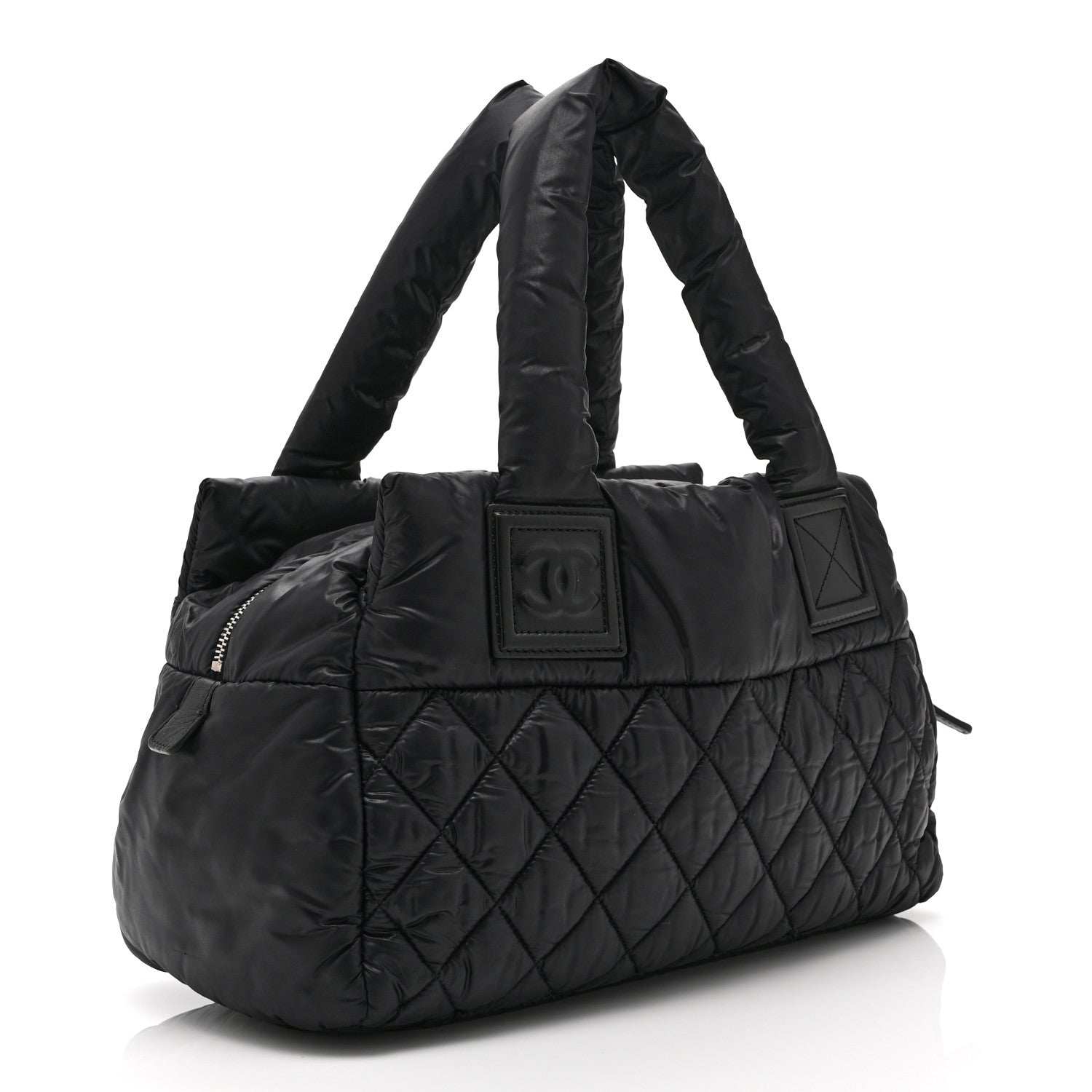 Chanel Nylon Coco Cocoon Zipped Tote Black 3 of 10