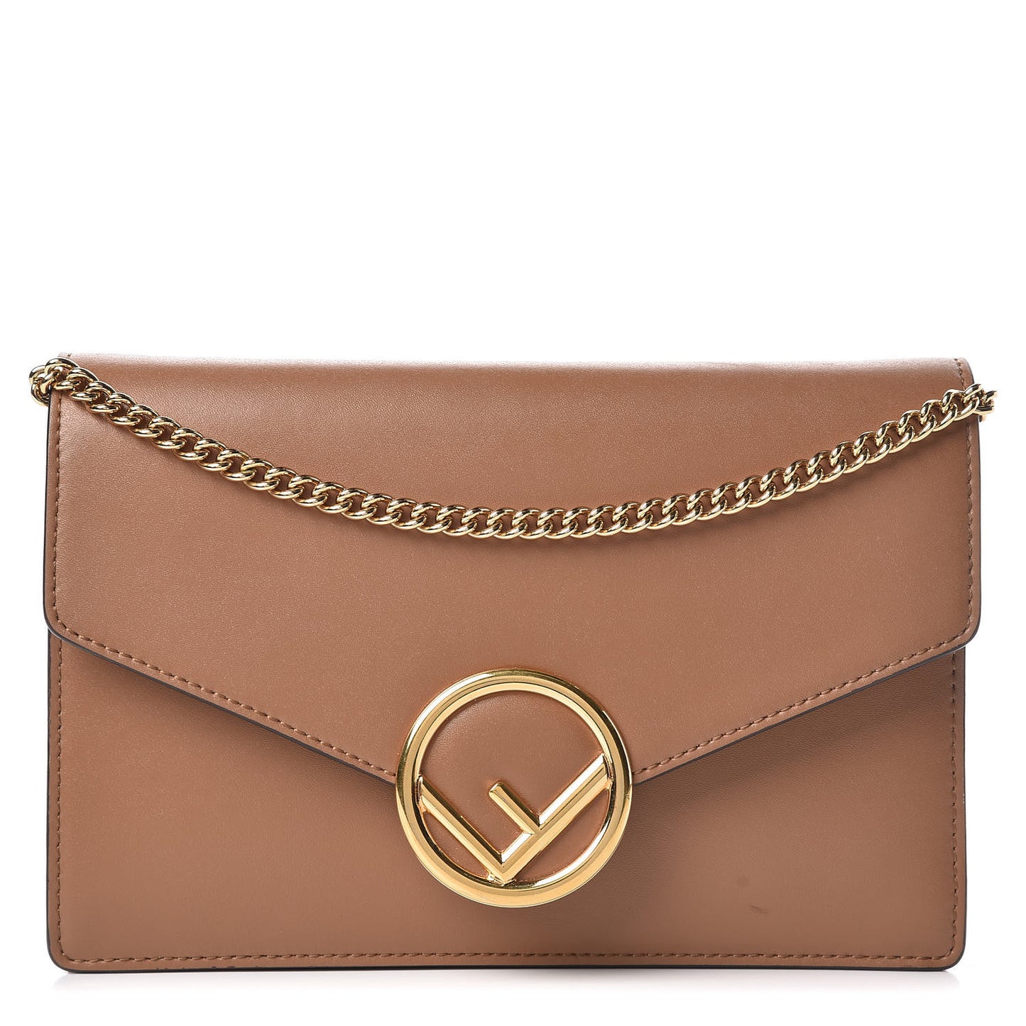 Vitello F is Fendi Medium Envelope Wallet on Chain Orzo