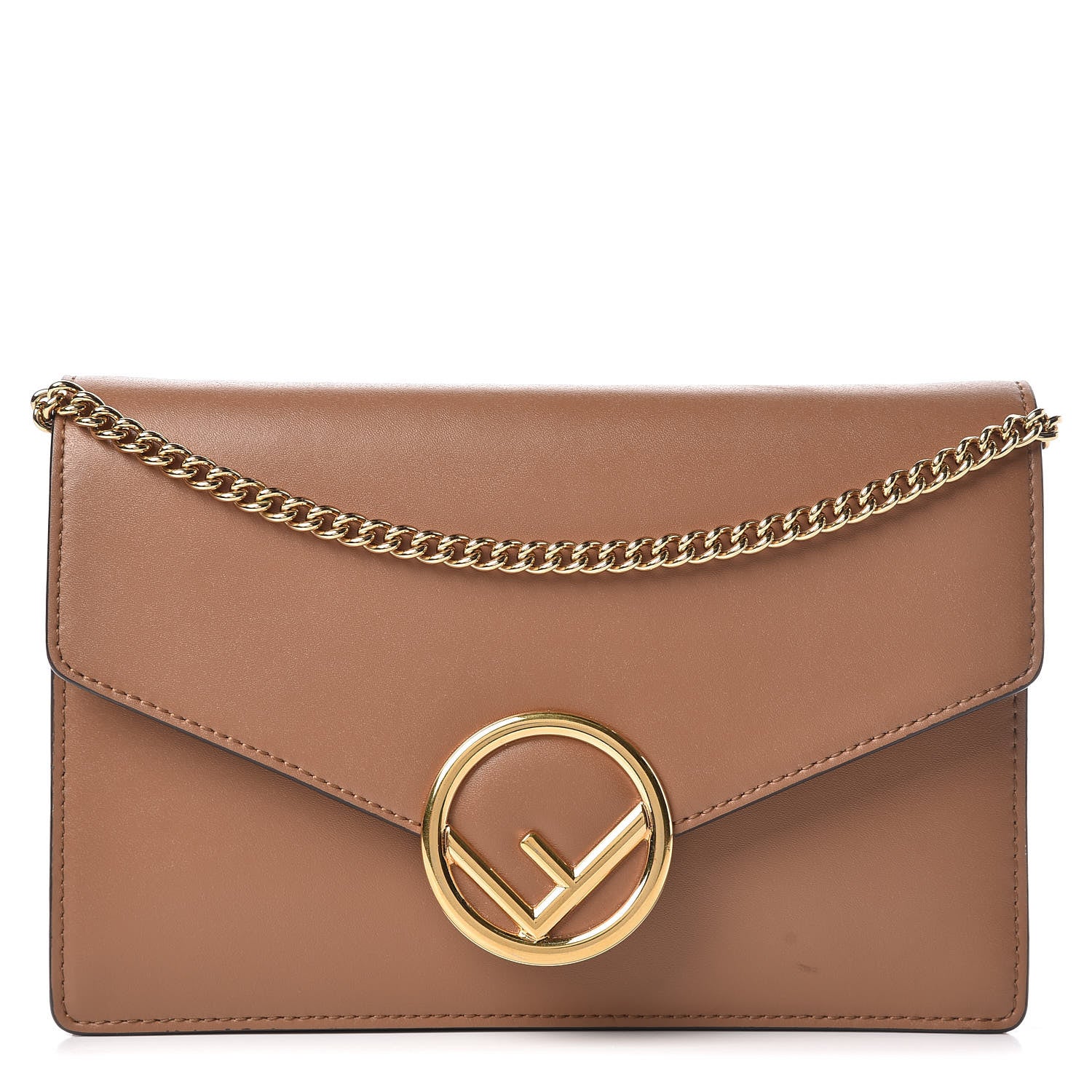 Fendi Vitello F is Fendi Medium Envelope Wallet on Chain Orzo 1 of 15
