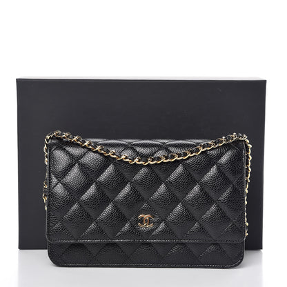 Chanel Caviar Quilted Wallet On Chain WOC Black 11 of 11