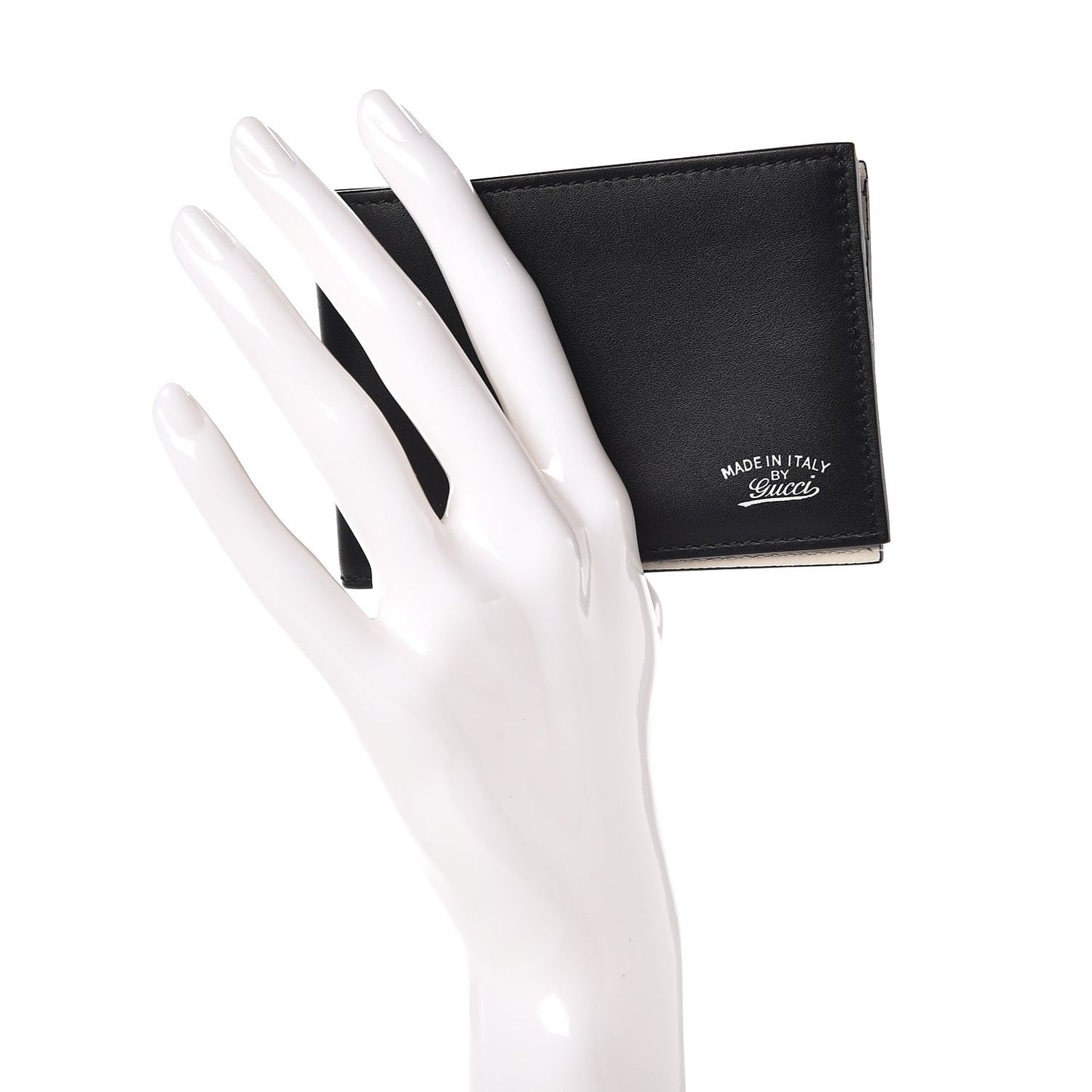 Calfskin Bi-Fold Wallet Black