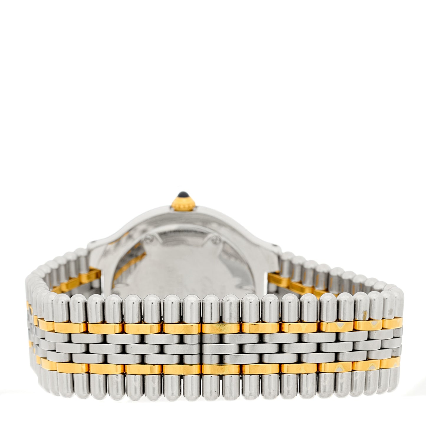 Stainless Steel 18K Yellow Gold 31mm Must De 21 Bullet Link Quartz Watch