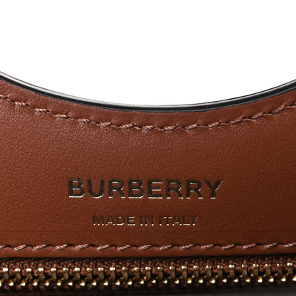 Burberry Smooth Calfskin Canvas Check Mini Pocket Bag Dark Birch Brown 5 of 7