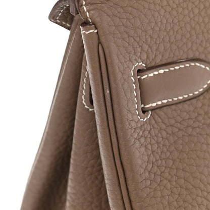 Hermes Taurillon Clemence Birkin 30 Etoupe 17 of 23