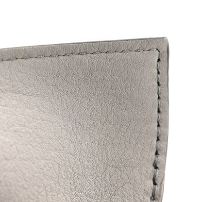 Loewe Calfskin Mini Flamenco Knot Clutch Pearl Grey 10 of 13