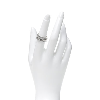 Tiffany 18K White Gold Diamond Wide Atlas Open Ring 54 7 2 of 5