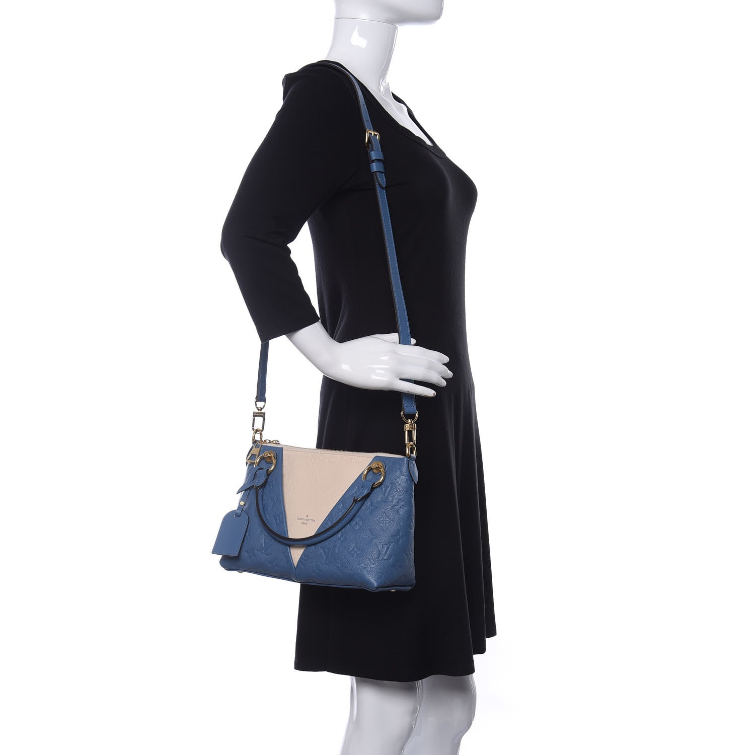 Louis Vuitton Empreinte V Tote BB Denim Creme 2 of 11