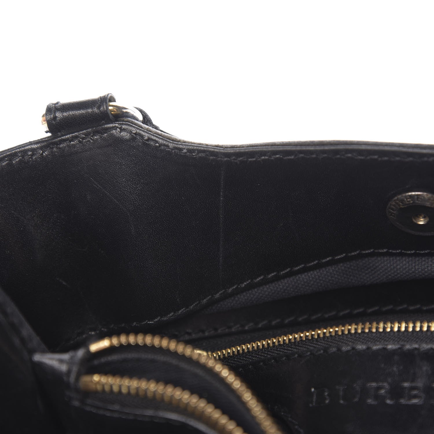 Burberry Canvas House Check Tote Black 7 of 13