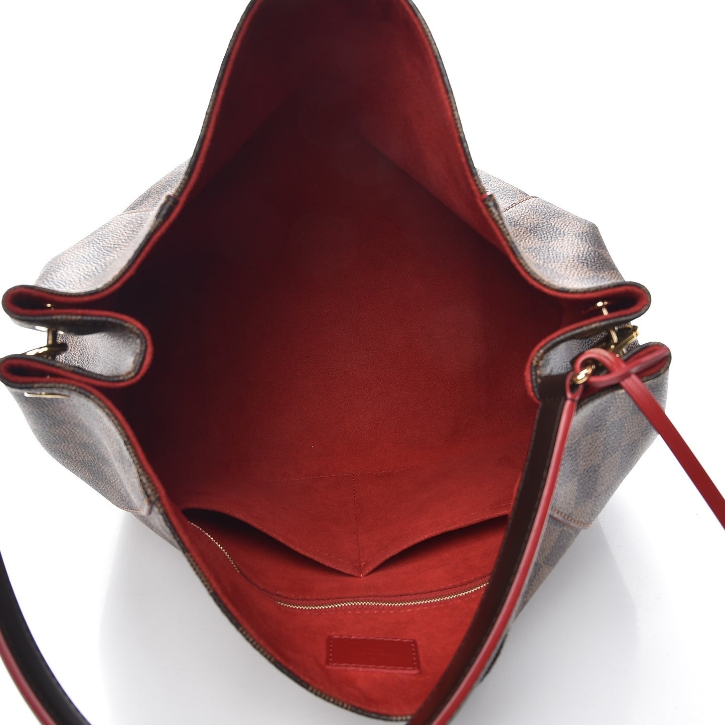 Damier Ebene Caissa Hobo Cherry