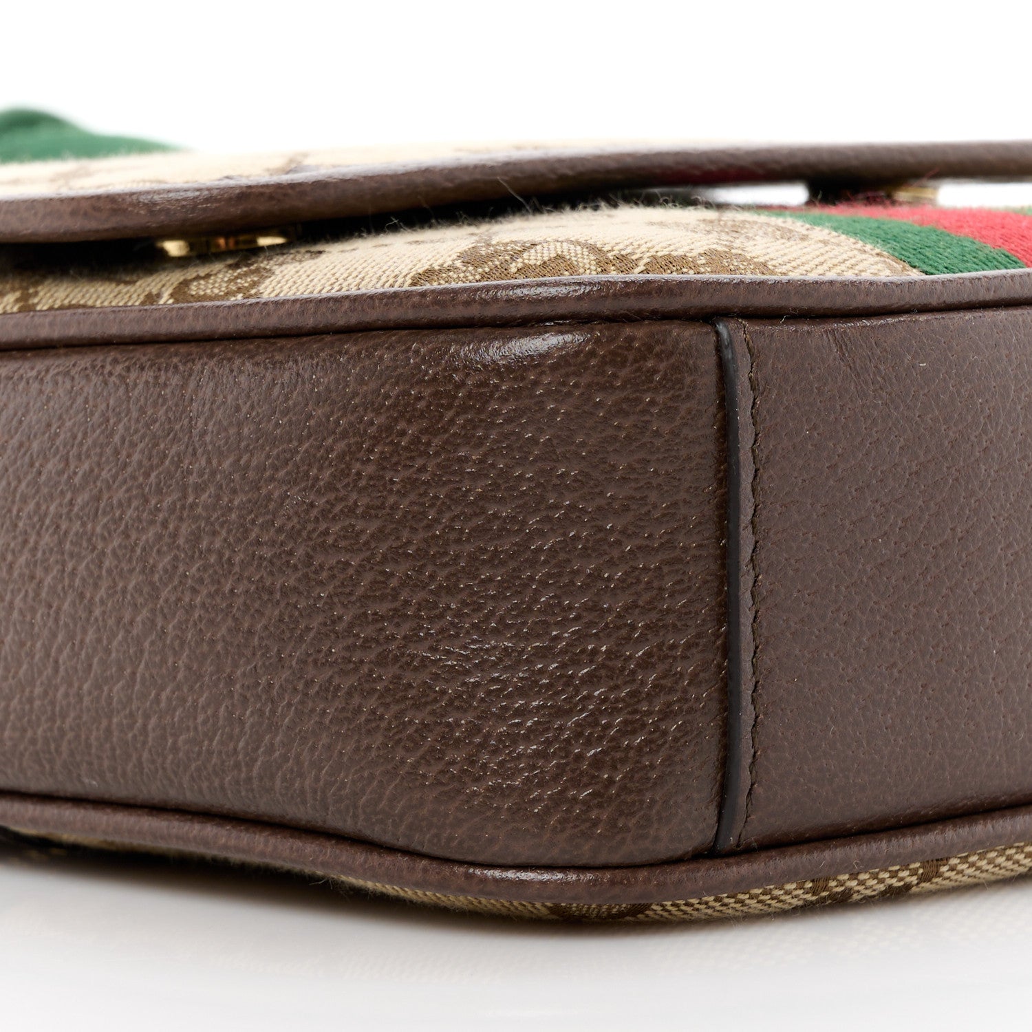 Gucci X PALACE GG P Canvas Monogram Web Flap Messenger Brown 9 of 11