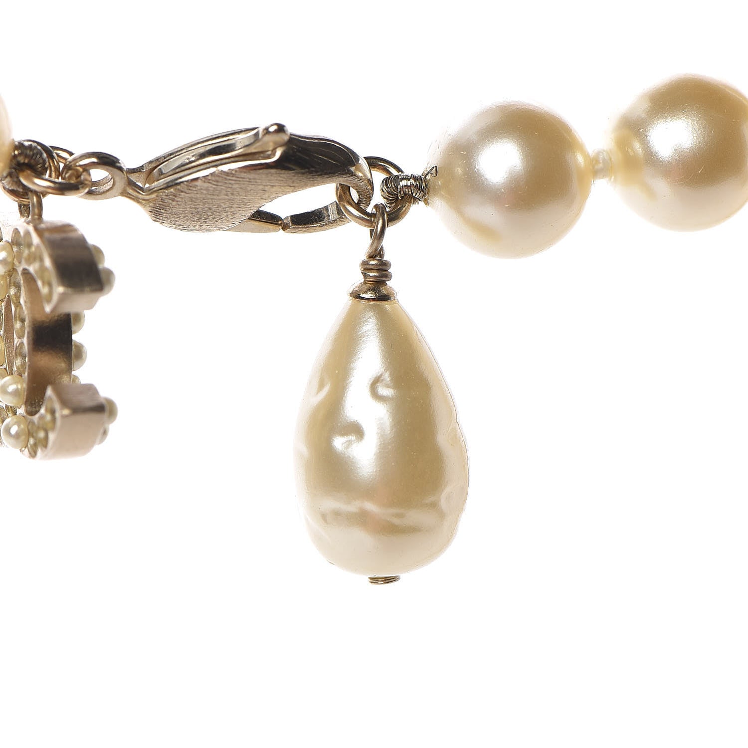 Chanel Pearl CC Long Necklace Gold 5 of 5