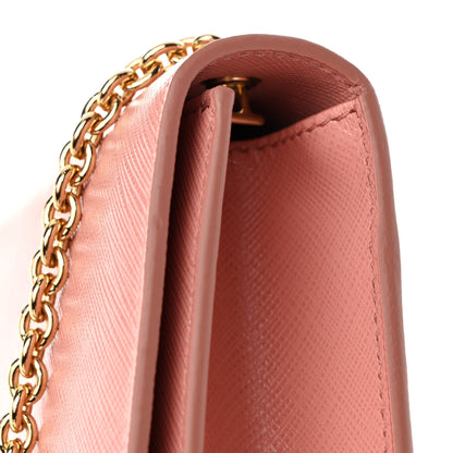 Salvatore Ferragamo Hammered Calfskin Mini Miss Vara Bow Chain Bag Pink 11 of 12