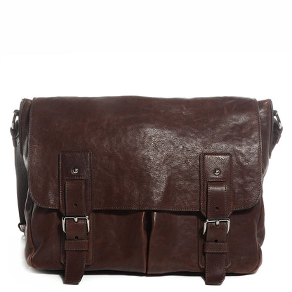 Prada Washed Buffalo Mens Messenger Bag Cocco 1 of 9