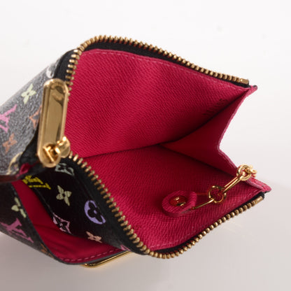 Louis Vuitton Monogram Multicolor Key Pouch Black Grenade 7 of 7