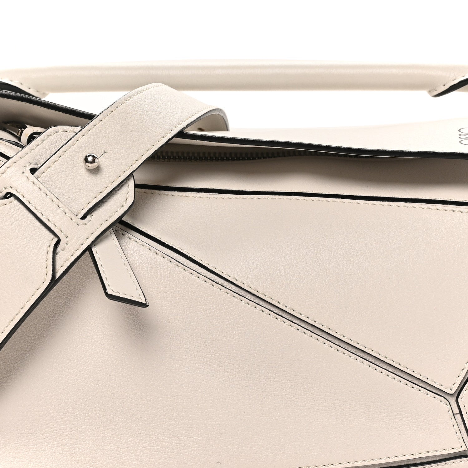 Loewe Calfskin Small Puzzle Bag White 7 of 9