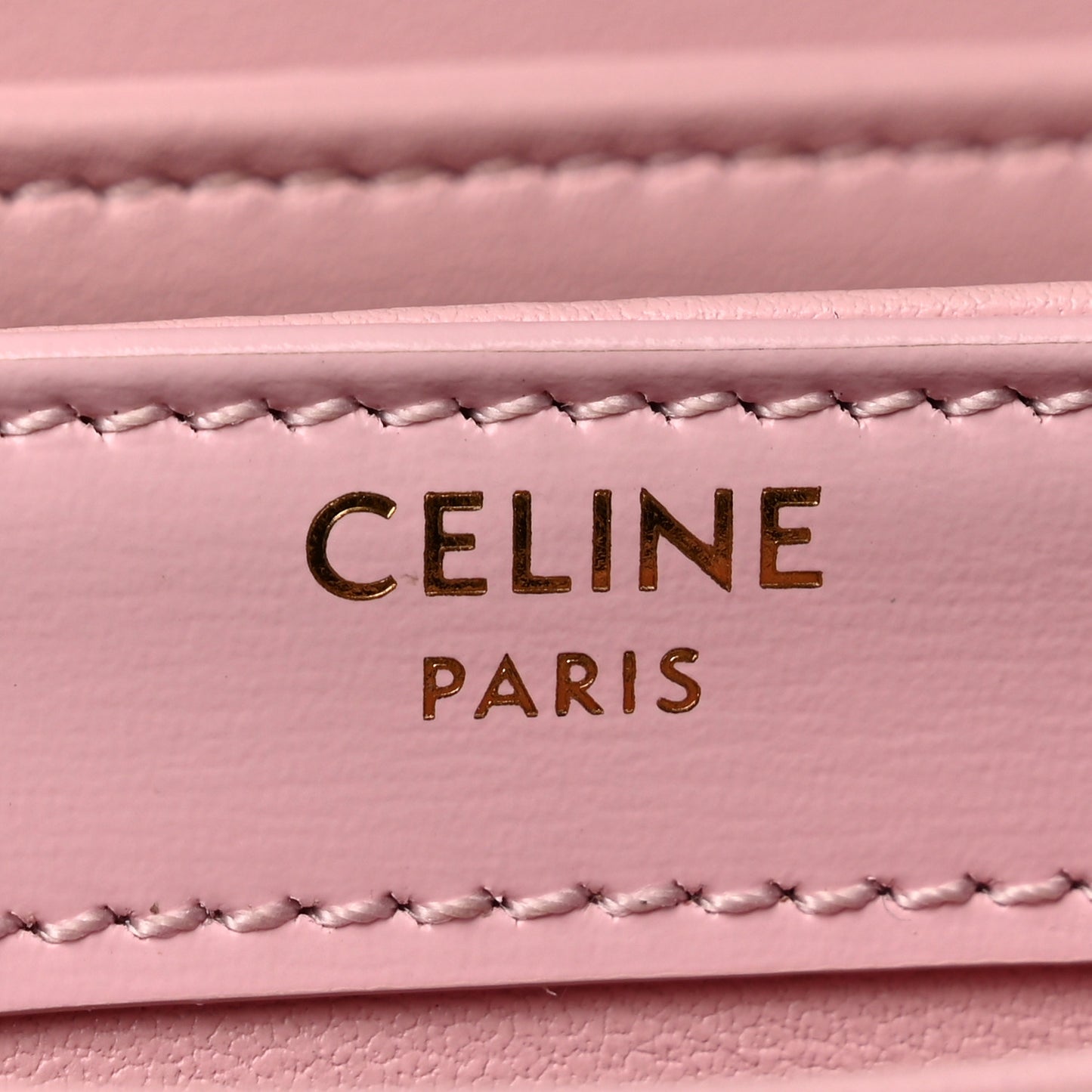 Shiny Calfskin Triomphe Mini Besace Clea Pastel Pink