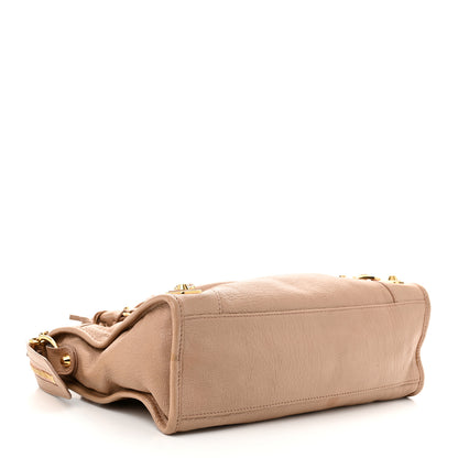 Balenciaga Chevre Gold Metallic Edge Hardware S City Rose Des Sables 5 of 11
