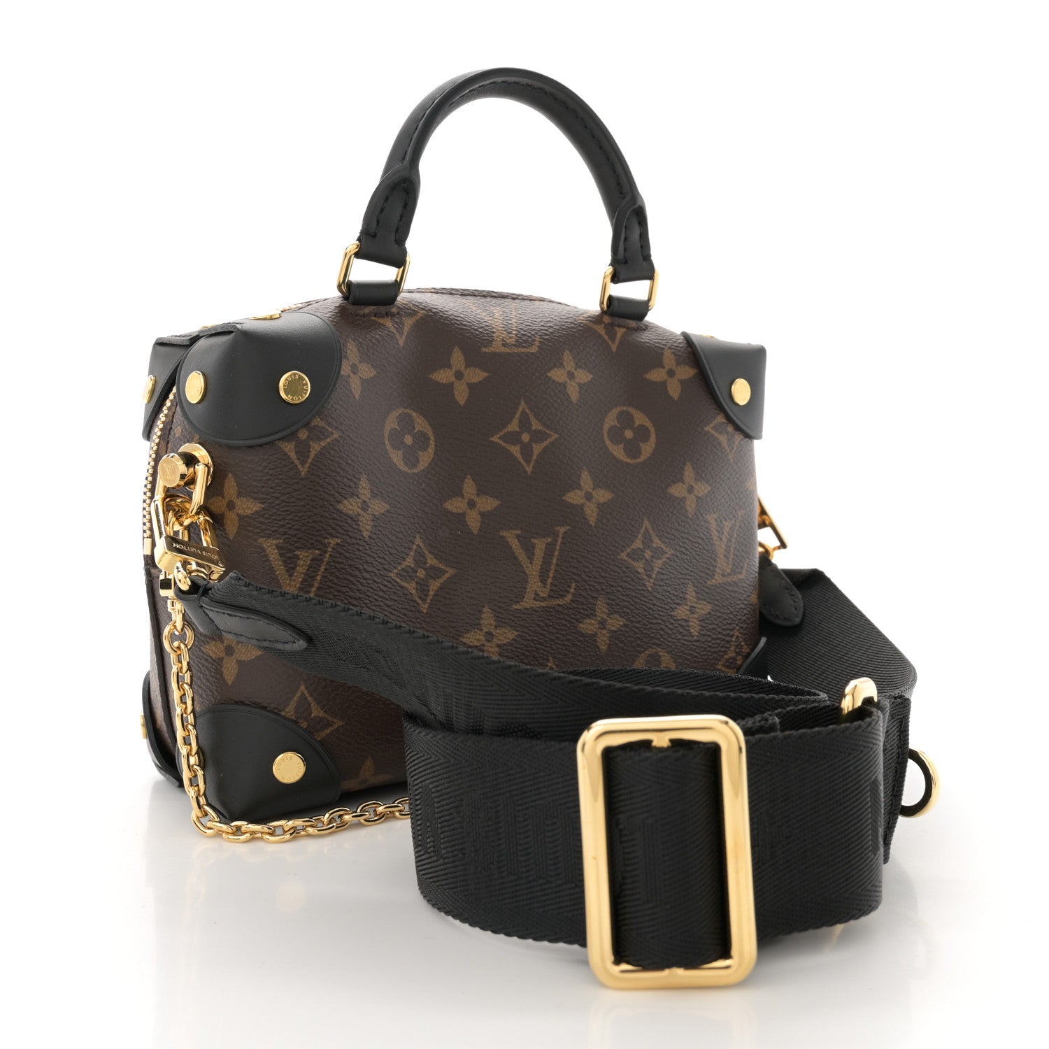 Louis Vuitton Monogram Petite Malle Souple Black 3 of 9