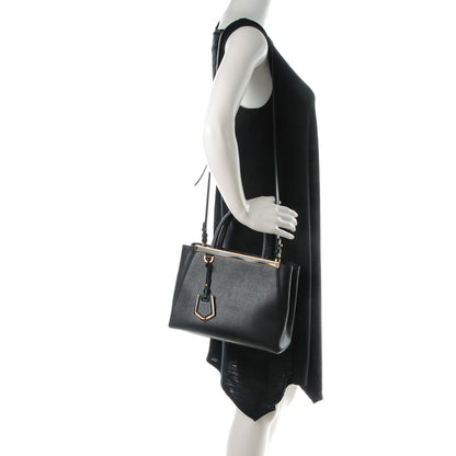 Fendi Vitello Elite Petite 2Jours Tote Black 2 of 8