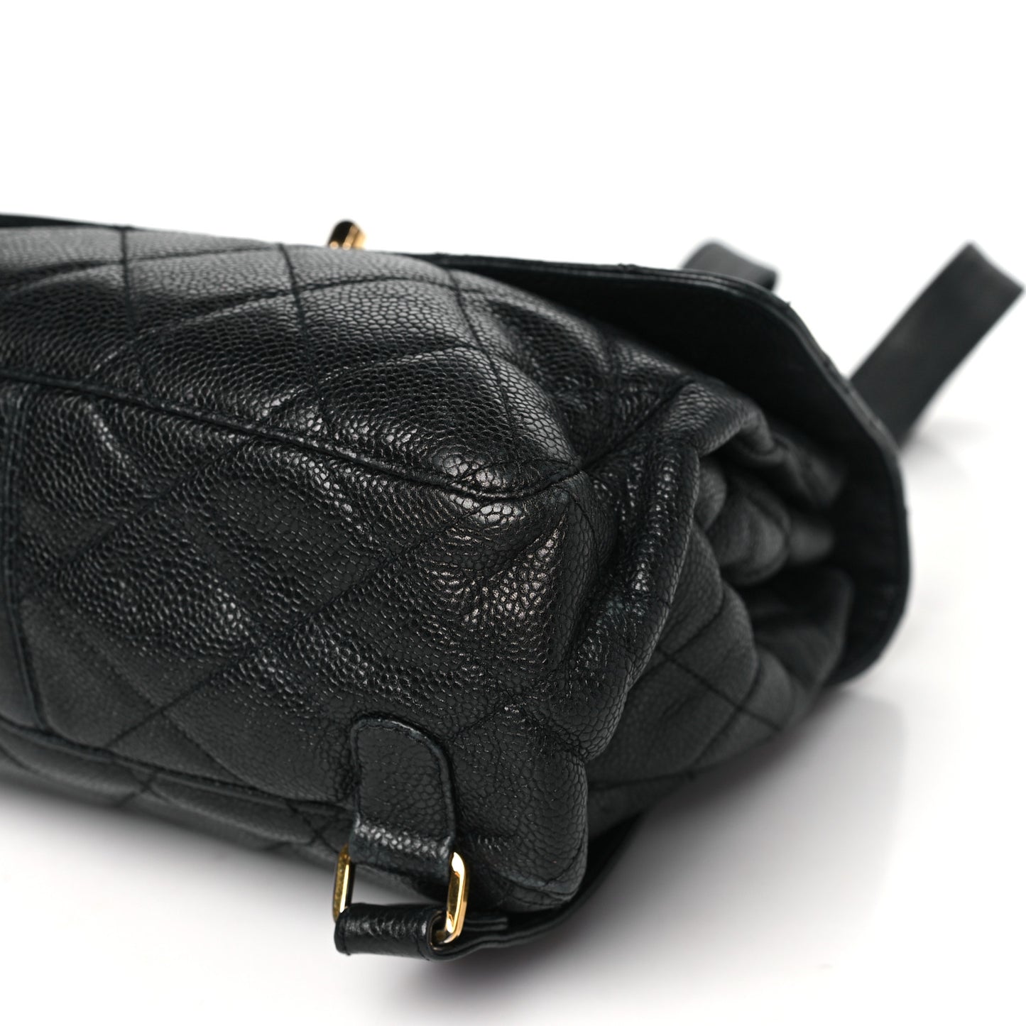 Caviar Quilted Backpack Black